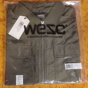 Wesc Men's Khaki Bomber Jacket
